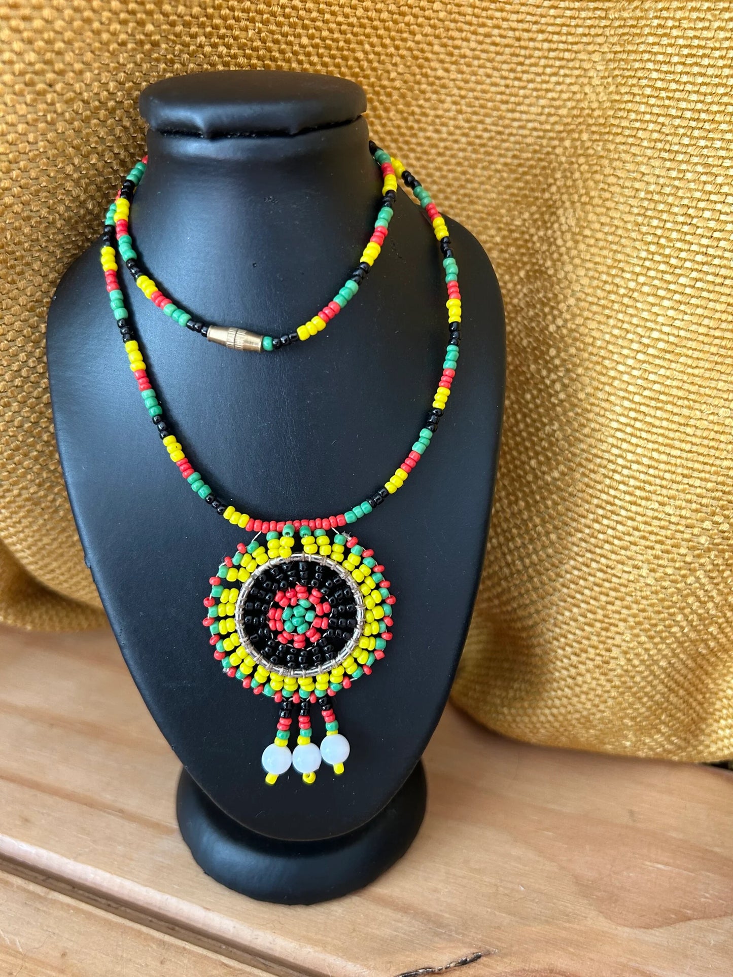 Braided multi color Masaai Necklaces