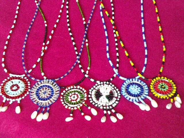 Braided multi color Masaai Necklaces
