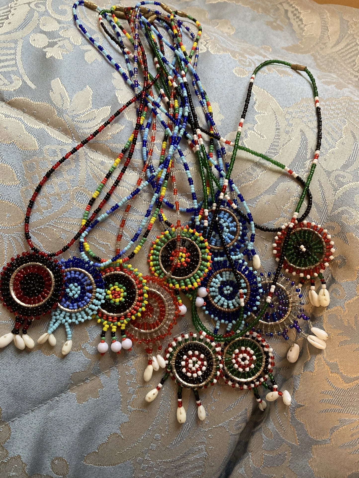 Braided multi color Masaai Necklaces